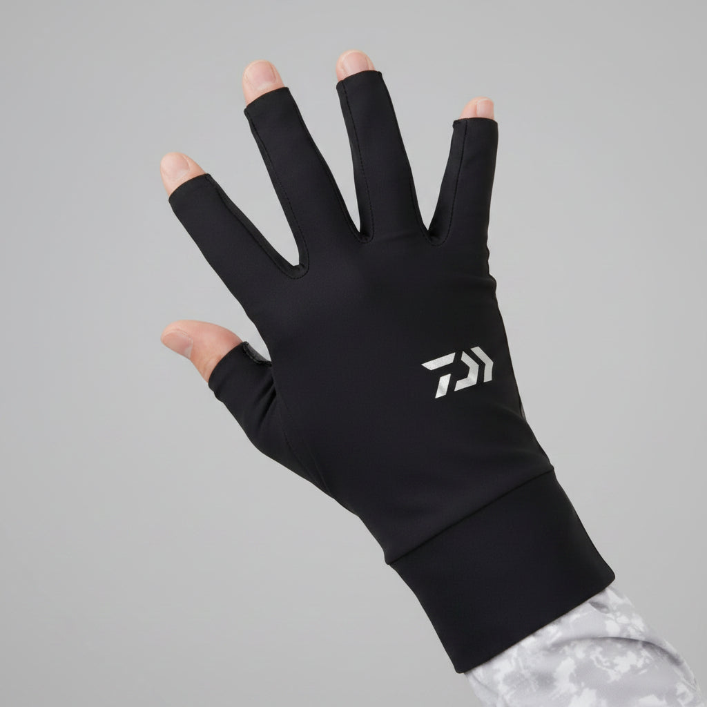 DAIWA DG-6825 ICE DRY UV PROTECTION GLOVES 5 FINGER CUTS