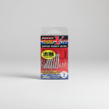 DECOY SUPER HEAVY WIRE TREBLE HOOK Y-S22