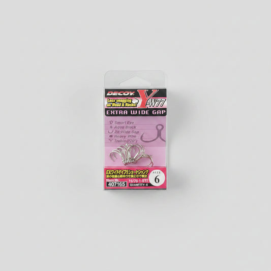 DECOY EXTRA WIDE GAP TREBLE HOOK Y-W77