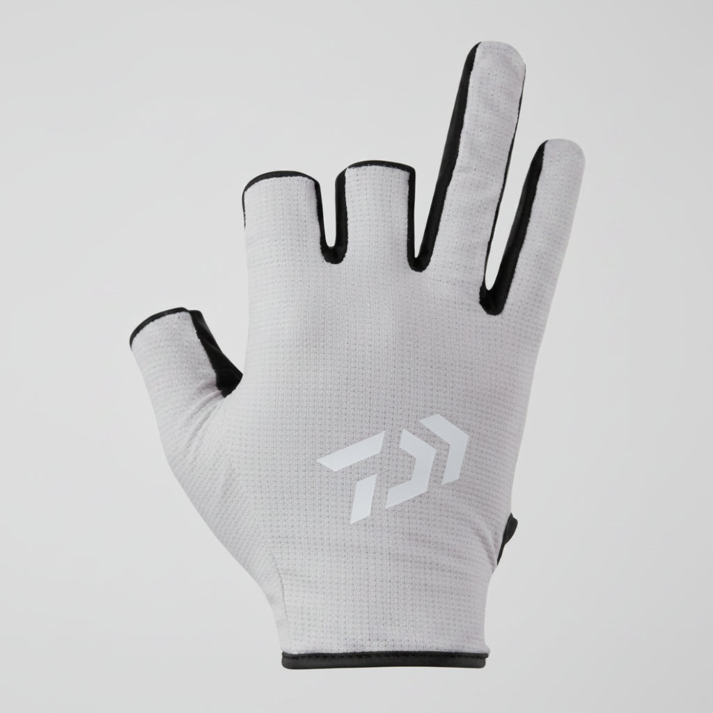 DAIWA DG-6425 MOISTURE WICKING QUICK DRYING GLOVES 3 FINGER CUTS