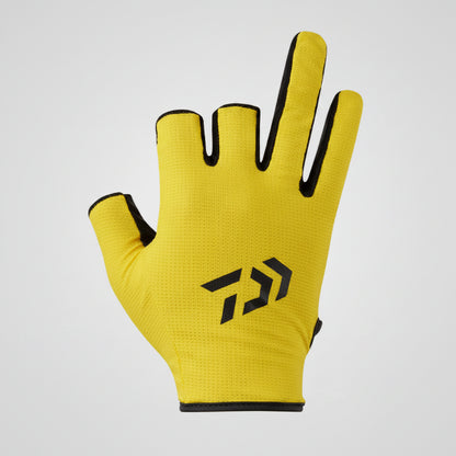 DAIWA DG-6425 MOISTURE WICKING QUICK DRYING GLOVES 3 FINGER CUTS