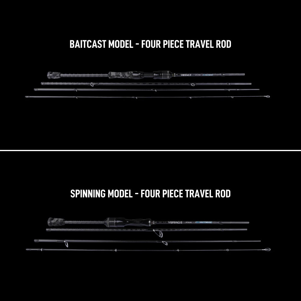 BONE TRAVEL ROD - VOYAGE SALT FINESSE SERIES (FOUR PIECE TRAVEL ROD)