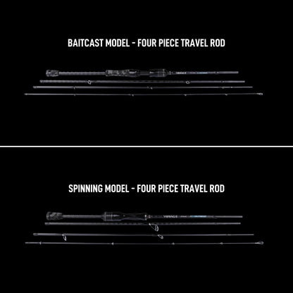 BONE TRAVEL ROD - VOYAGE SALT FINESSE SERIES (FOUR PIECE TRAVEL ROD)