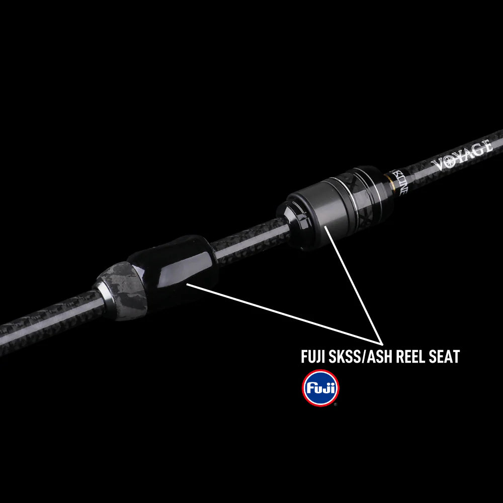 BONE TRAVEL ROD - VOYAGE SALT FINESSE LITE - CARBON SOLID TIP (FOUR PIECE TRAVEL ROD)