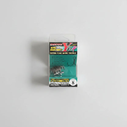 DECOY EXTRA FINE WIDE F TREBLE HOOK Y-F33F