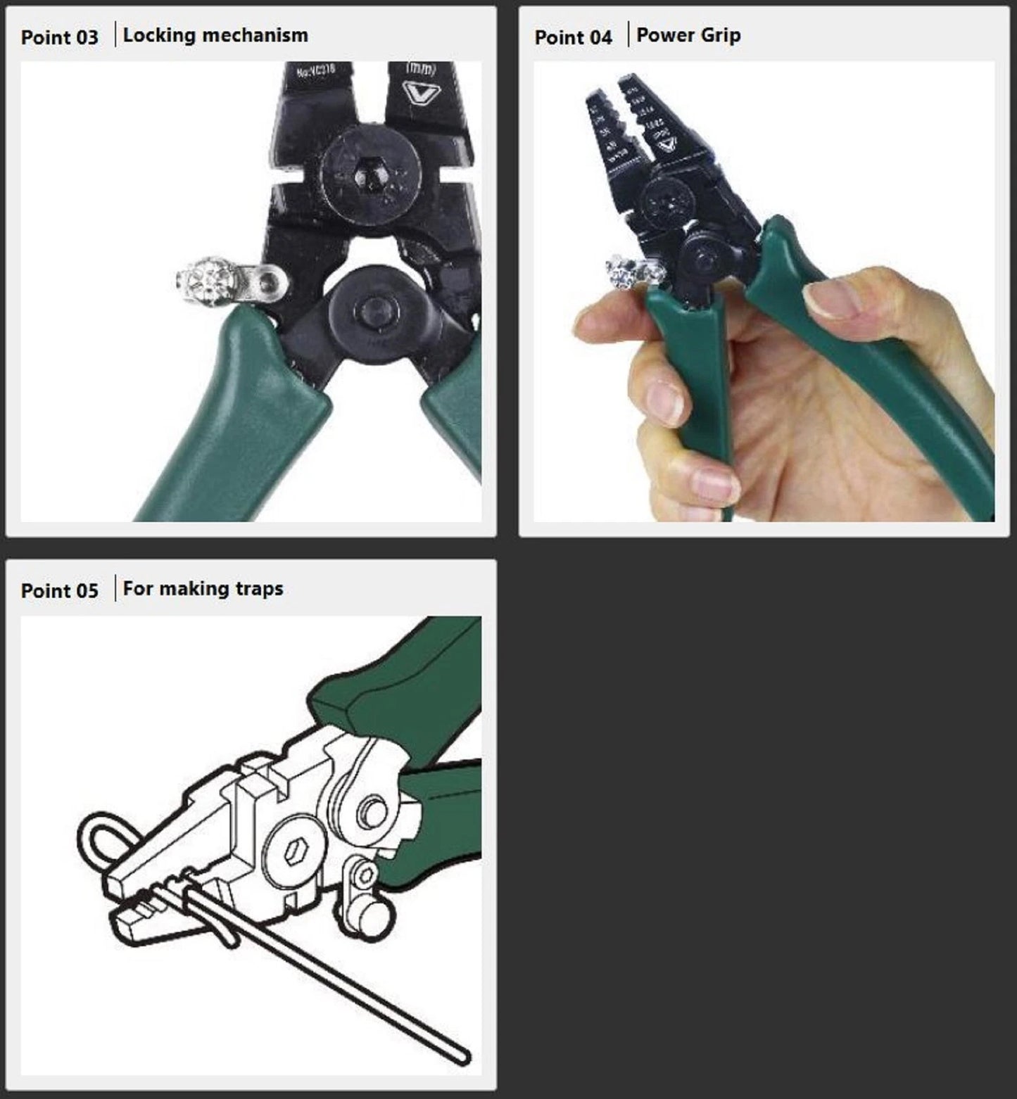 PROX VICEO PLIERS HAND PRESSER CRIMPER SLIDE CUTTER VC318